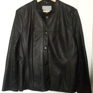 CLASSIQUES ENTIER LAMB LEATHER JACKET WOMEN'S SZ  XL